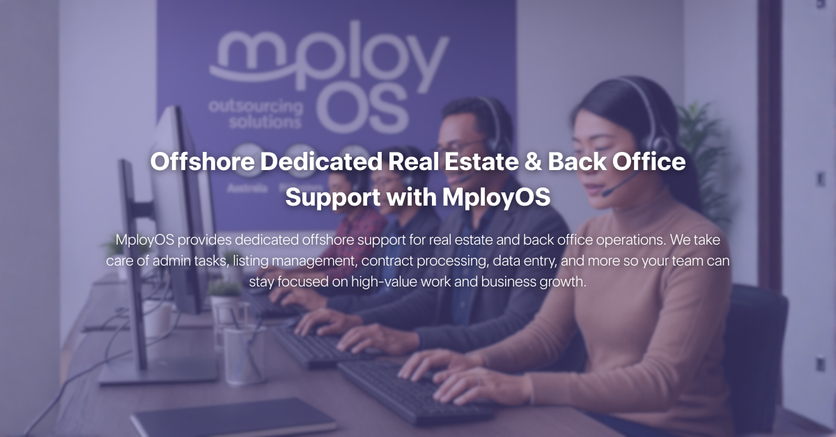Real Estate and Back Office